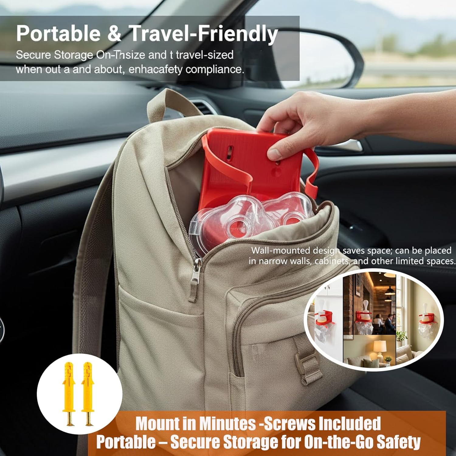 AirwayClear Wall Holder- Never Lose It When It Matters
